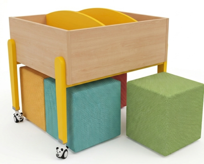 Pouf cube K'briol